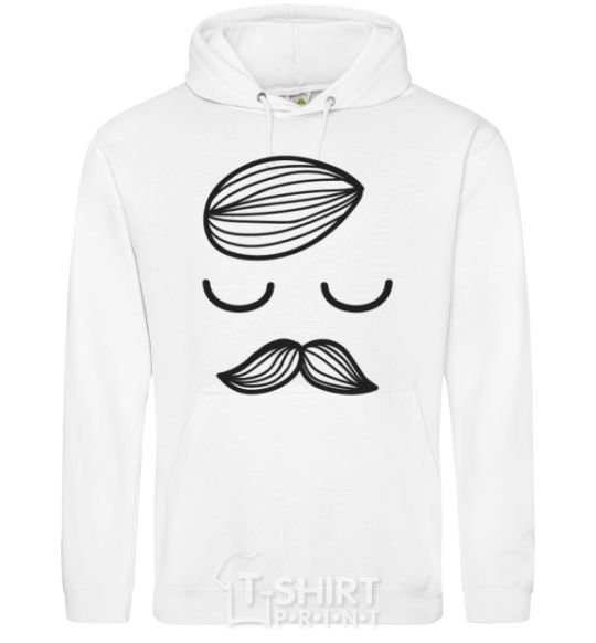 Men`s hoodie Romantic boy White фото