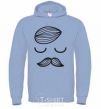 Men`s hoodie Romantic boy sky-blue фото