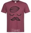 Men's T-Shirt Romantic boy burgundy фото