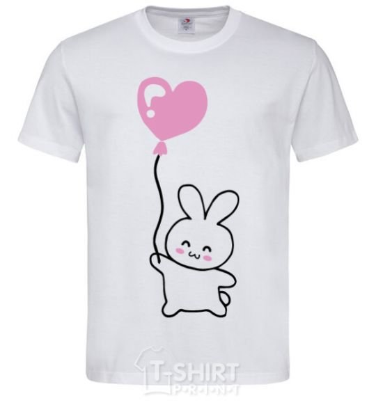 Men's T-Shirt Bunny love White фото