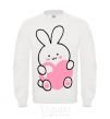 Sweatshirt Love bunny White фото