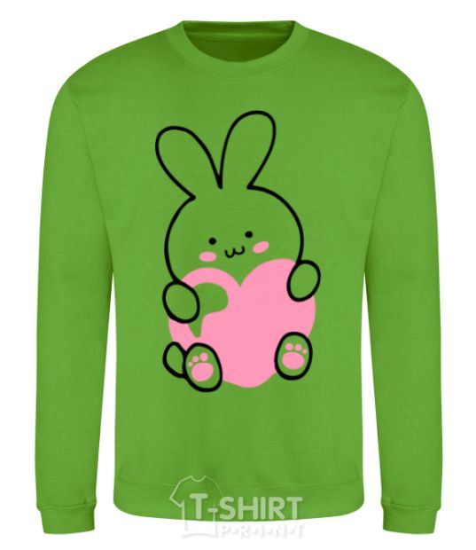 Sweatshirt Love bunny orchid-green фото