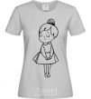 Women's T-shirt Sweet girl version 2 grey фото