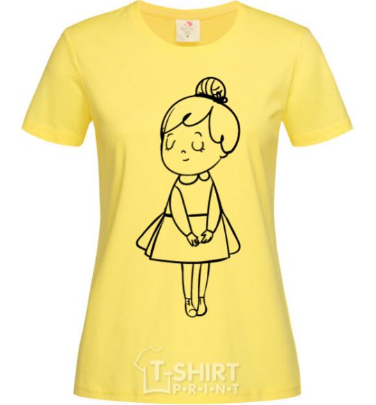 Women's T-shirt Sweet girl version 2 cornsilk фото