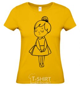 Women's T-shirt Sweet girl version 2 cornsilk фото