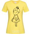 Women's T-shirt Sweet girl version 2 cornsilk фото