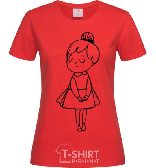 Women's T-shirt Sweet girl version 2 red фото