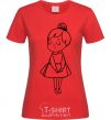 Women's T-shirt Sweet girl version 2 red фото