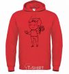 Men`s hoodie Sweet boy bright-red фото