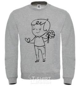 Sweatshirt Sweet boy sport-grey фото