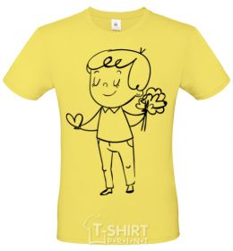 Men's T-Shirt Sweet boy cornsilk фото