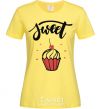 Женская футболка Sweet Лимонный фото