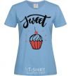 Women's T-shirt Sweet sky-blue фото