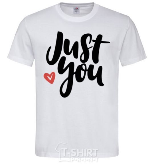 Men's T-Shirt Just you White фото