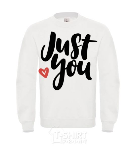 Sweatshirt Just you White фото