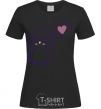 Women's T-shirt Penguin girl black фото