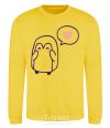 Sweatshirt Penguin girl yellow фото