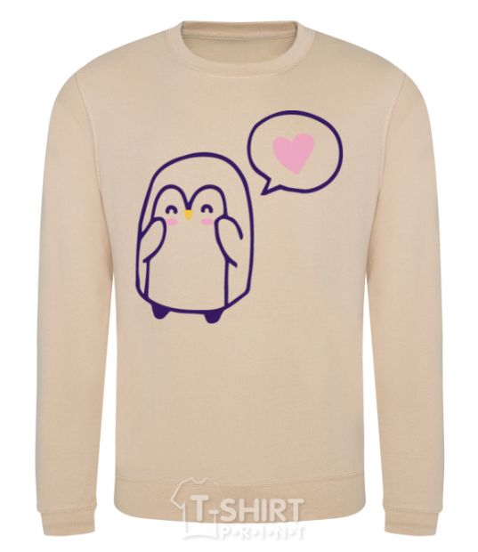 Sweatshirt Penguin girl sand фото