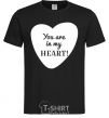 Men's T-Shirt You are in my heart black фото
