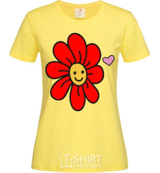 Women's T-shirt Flower cornsilk фото