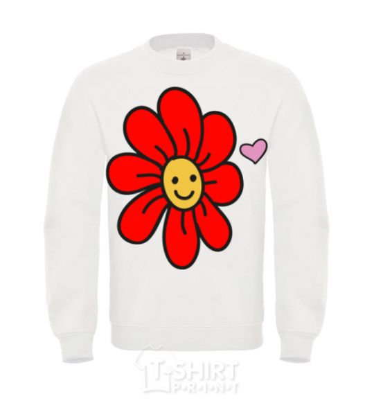 Sweatshirt Flower White фото