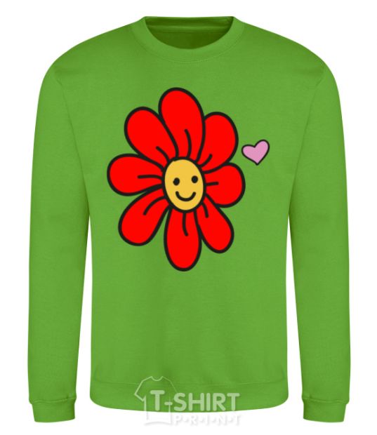 Sweatshirt Flower orchid-green фото