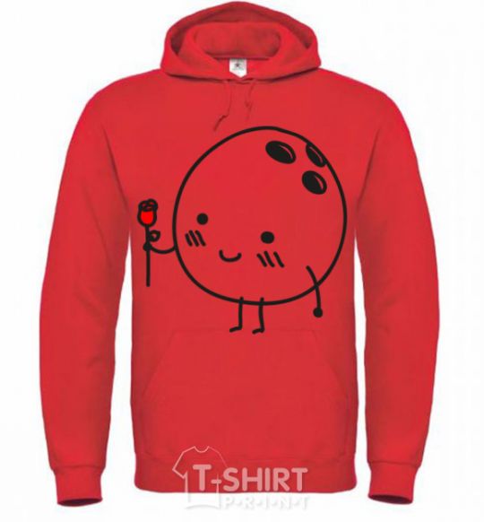 Men`s hoodie Char bright-red фото