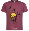 Men's T-Shirt Tennis ball burgundy фото