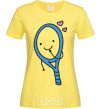 Women's T-shirt Racket cornsilk фото