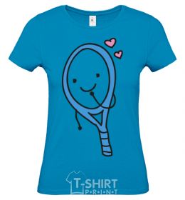 Women's T-shirt Racket sky-blue фото