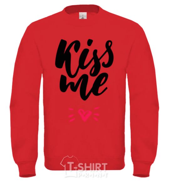 Sweatshirt Kiss me heart yellow фото