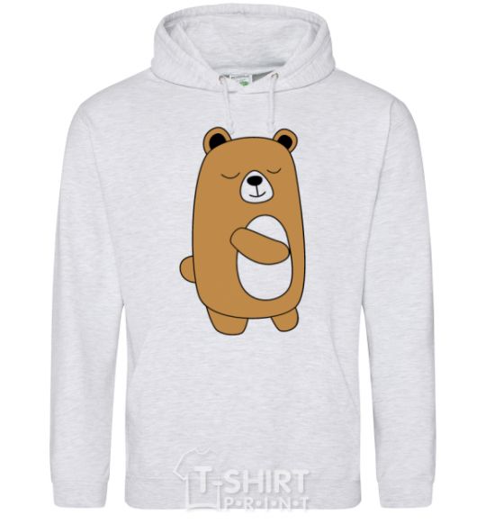 Men`s hoodie Bear sport-grey фото