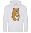 Men`s hoodie Bear sport-grey фото