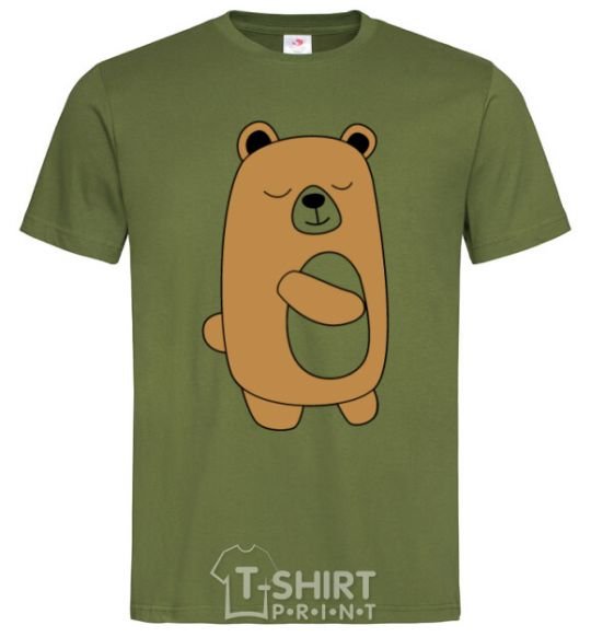 Men's T-Shirt Bear millennial-khaki фото