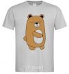 Men's T-Shirt Bear grey фото