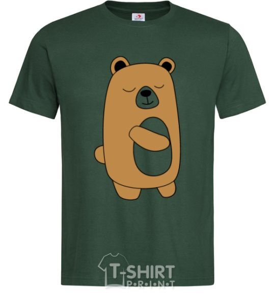 Men's T-Shirt Bear bottle-green фото