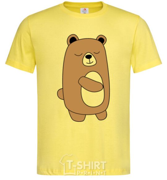 Men's T-Shirt Bear cornsilk фото