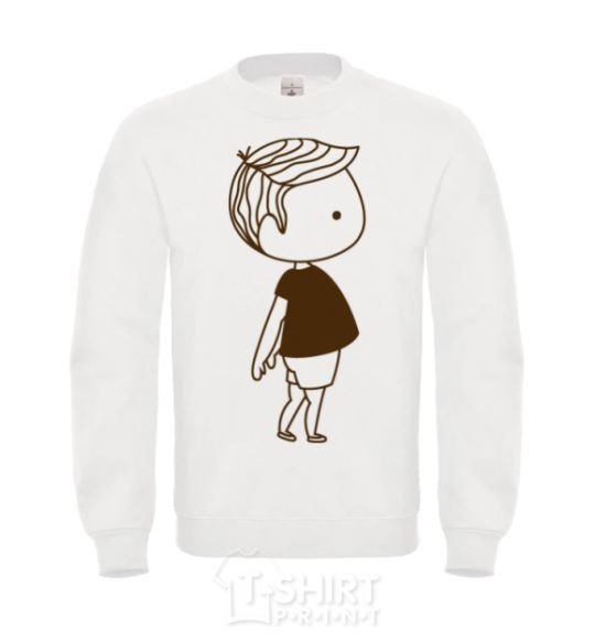 Sweatshirt Cute boy White фото