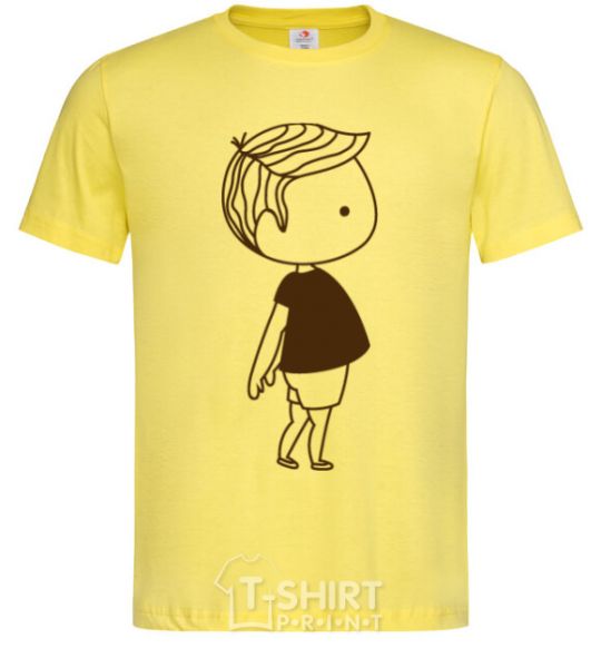 Men's T-Shirt Cute boy cornsilk фото