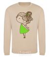 Sweatshirt Cute girl sand фото