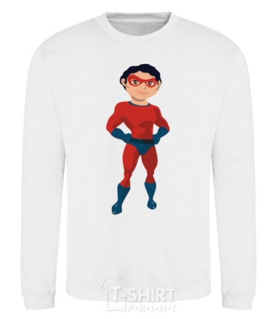 Sweatshirt Superhero White фото