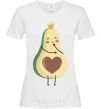 Women's T-shirt Avocado girl White фото