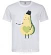 Men's T-Shirt Avocado boy White фото