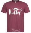 Men's T-Shirt Hubby burgundy фото