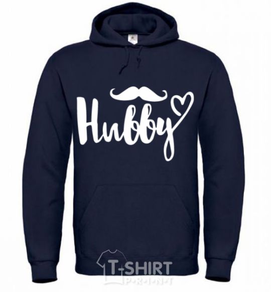 Men`s hoodie Hubby navy-blue фото