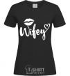 Women's T-shirt Wifey black фото
