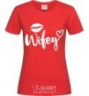 Women's T-shirt Wifey red фото