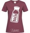 Women's T-shirt Peppa burgundy фото