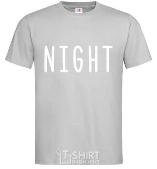 Men's T-Shirt Night grey фото