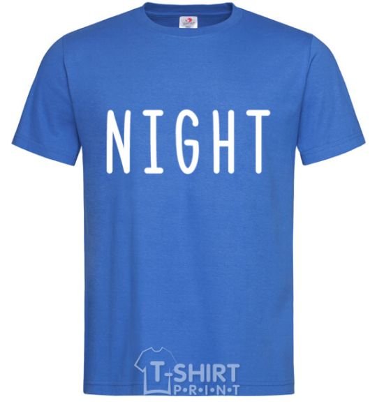 Men's T-Shirt Night royal-blue фото